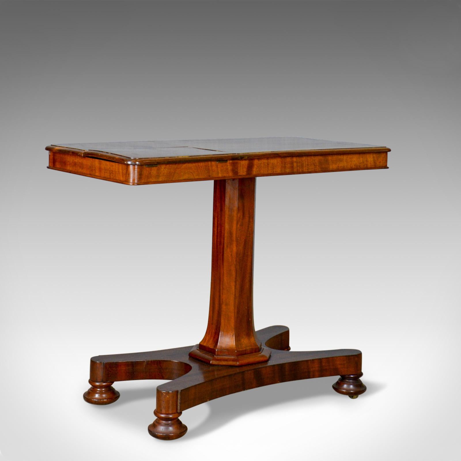Victorian Antique Reading Table, Duet Music Stand in the Manner of Gillows, circa 1870