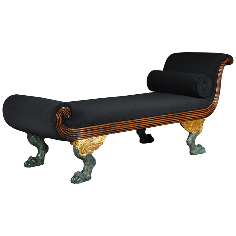 Antique Recamiere / Chaise Longue in Empire Style For Sale at 1stDibs