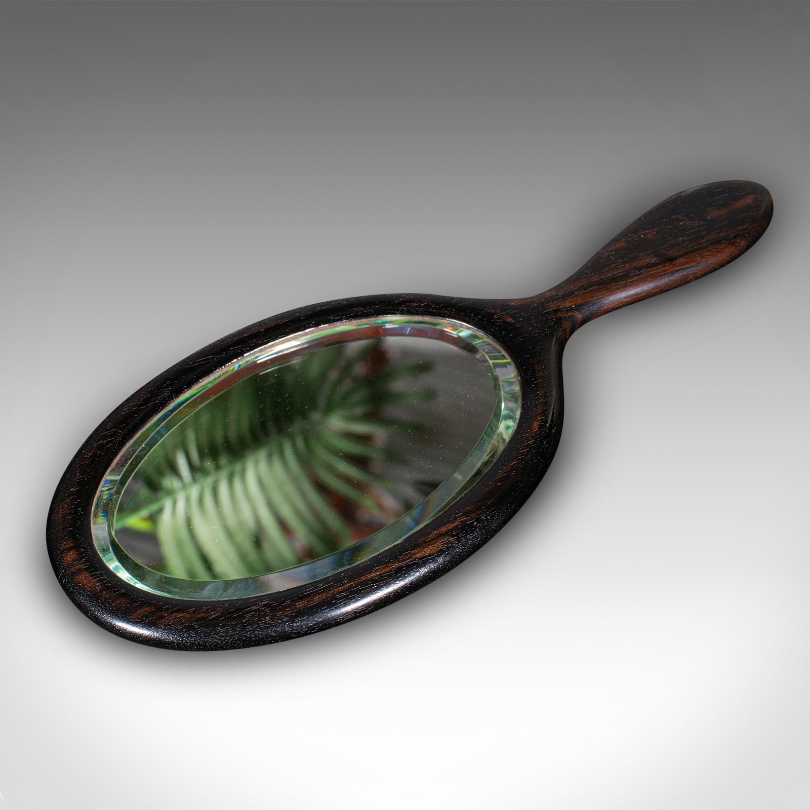 Britannico Antique Mirror Hall, Inglese, Ebano, Specchio, Spazzola a mano, Edwardian in vendita