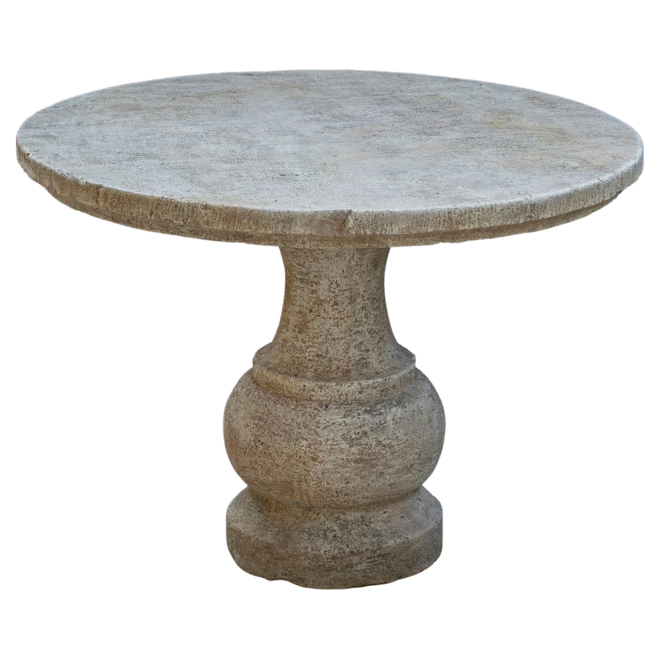 Large Carved Limestone Dining Table from Provence, France at 1stDibs
