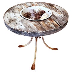 Used Reclaimed / Salvaged Rustic Farmhouse Bowl Table