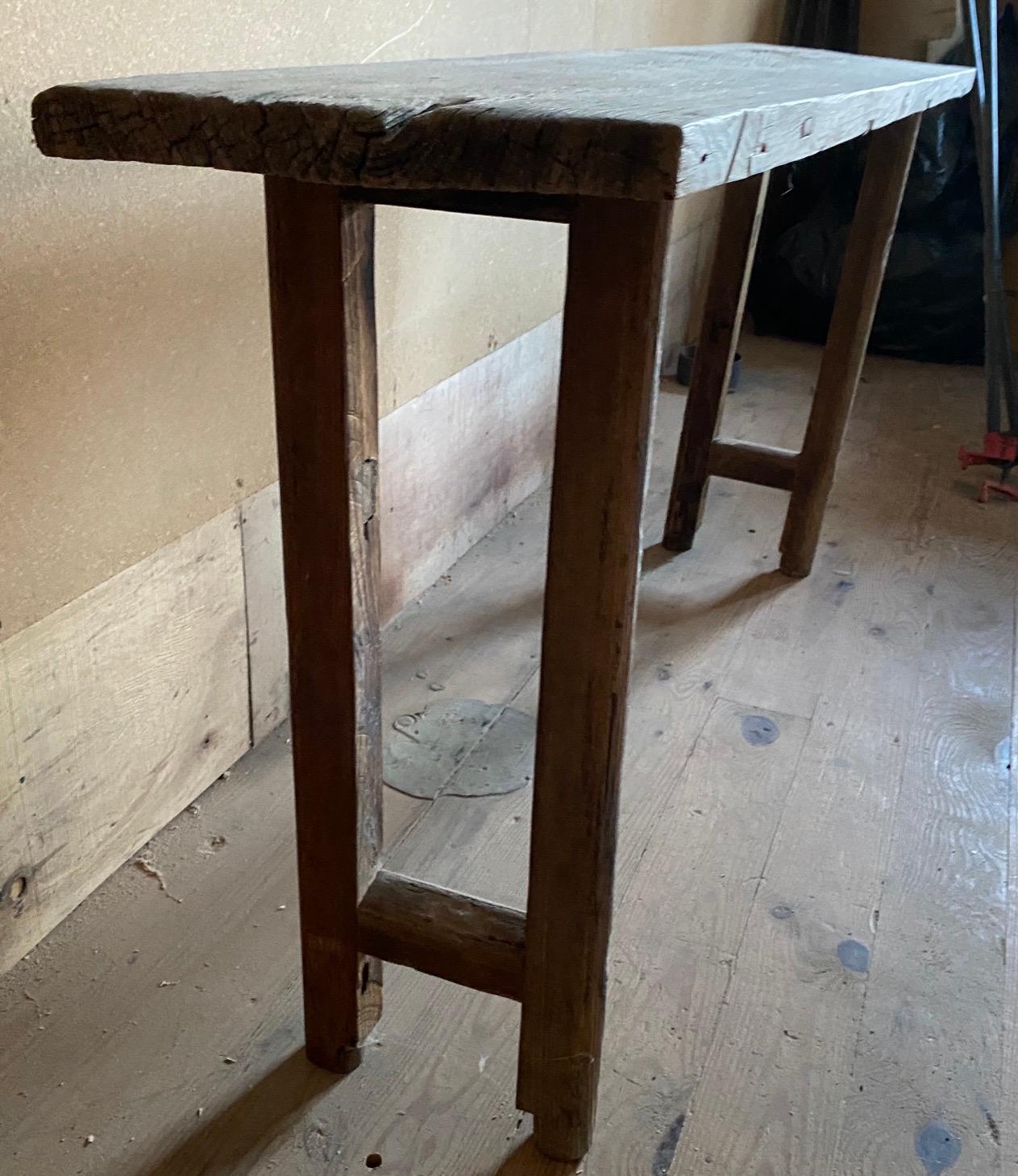 Chinese Antique Reclaimed Wood Console Table For Sale