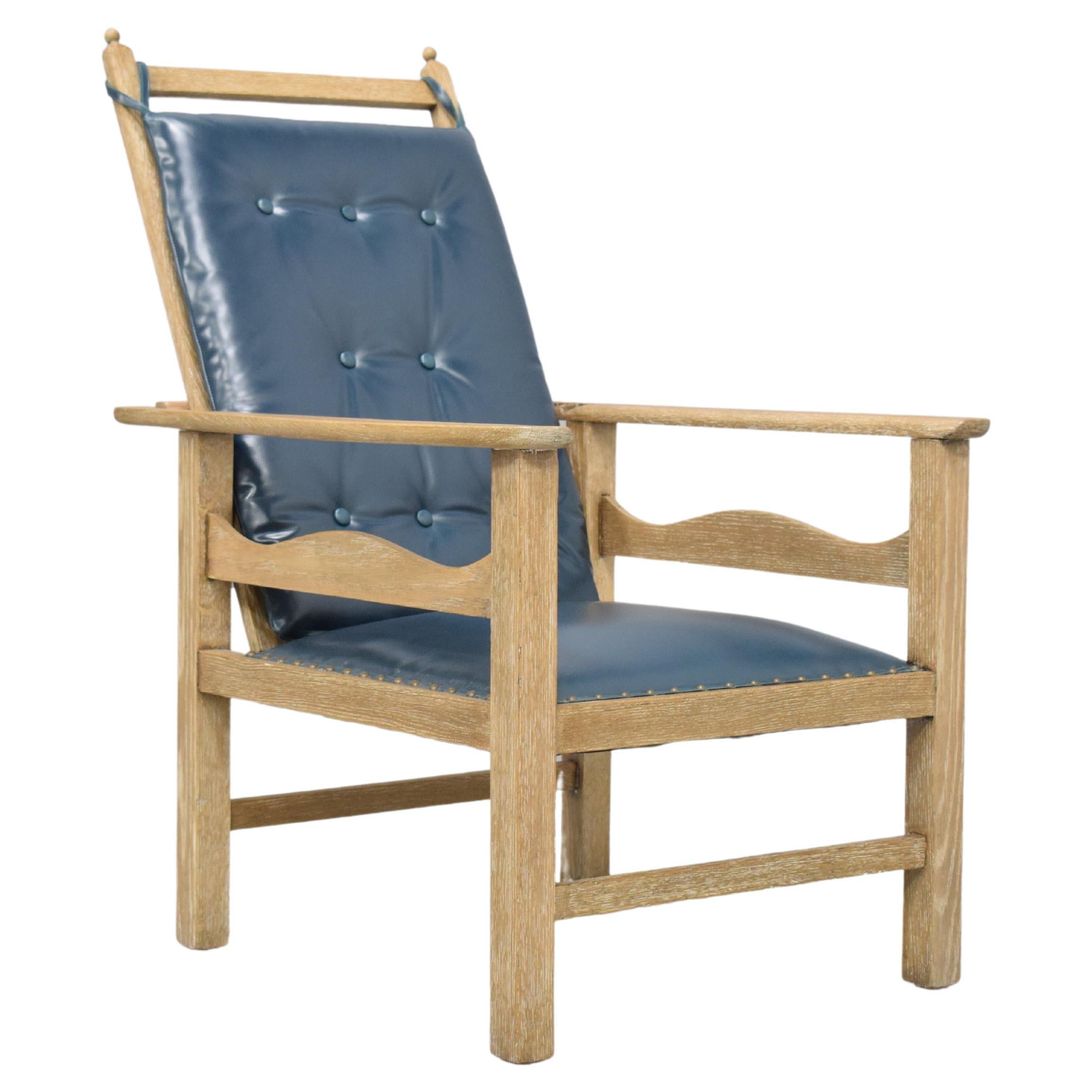 Fauteuil inclinable ancien par Ambrose Heal