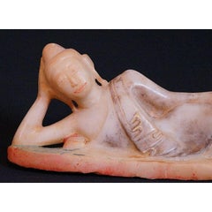 Antique Reclining Mandalay Buddha from Burma