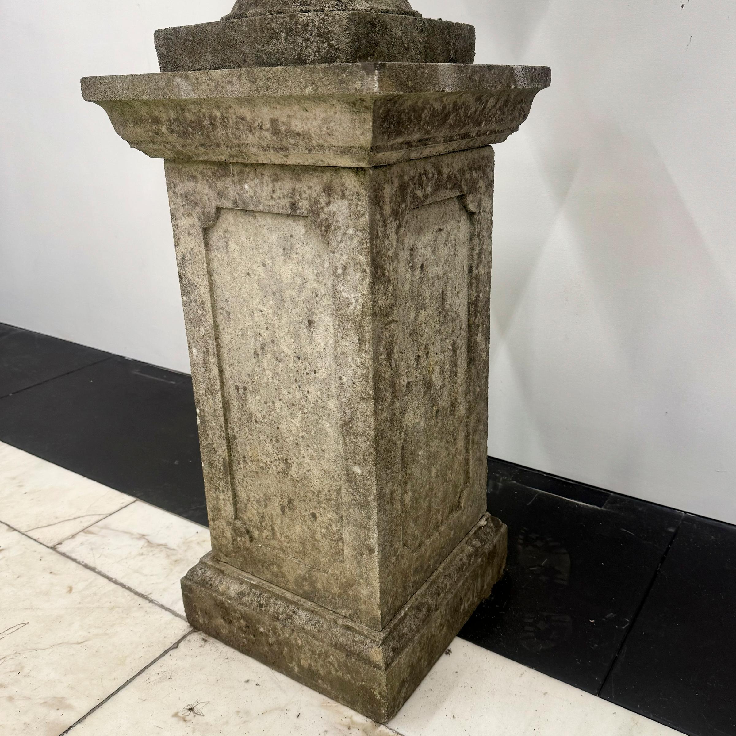 Antique Reconstituted Stone Bacchus Urn 5