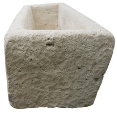 Antique Rectangular Limestone Trough