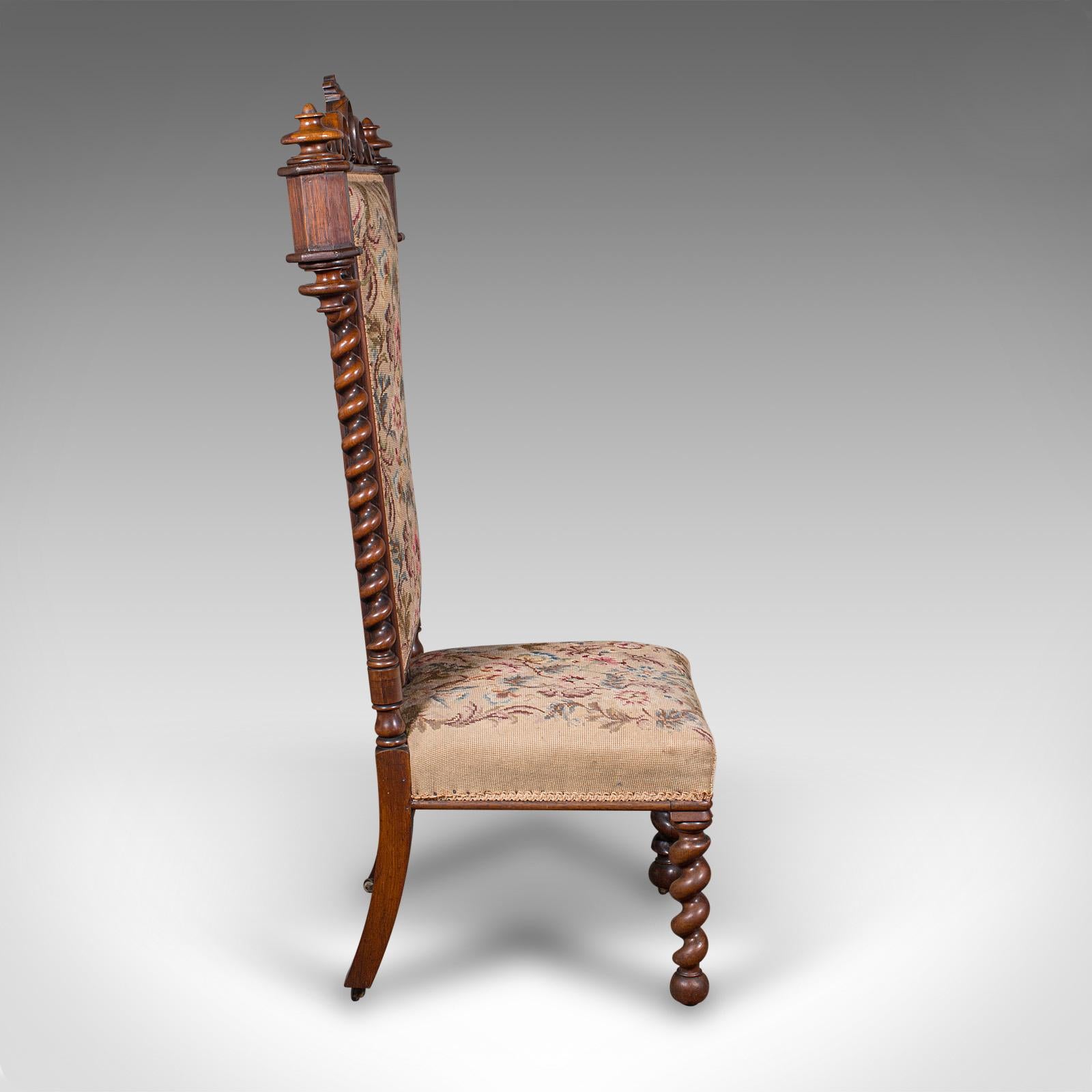 British Antique Rector's Prie-Dieu Chair, English, Ecclesiastical Prayer Seat, Regency For Sale