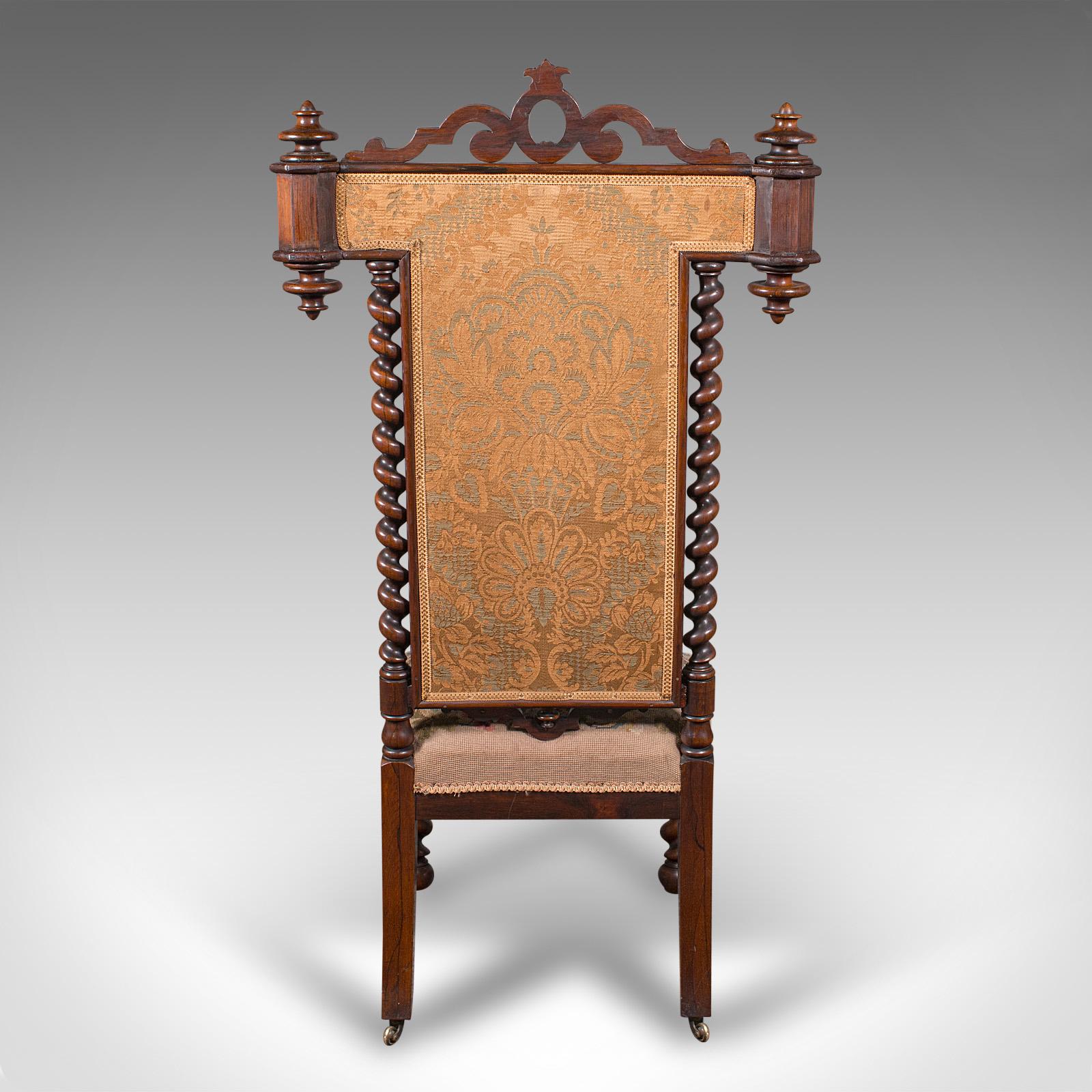 19th Century Antique Rector's Prie-Dieu Chair, English, Ecclesiastical Prayer Seat, Regency For Sale