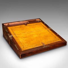 Antique Rector's Writing Slope, English, Correspondence Case, Georgian, C.1800