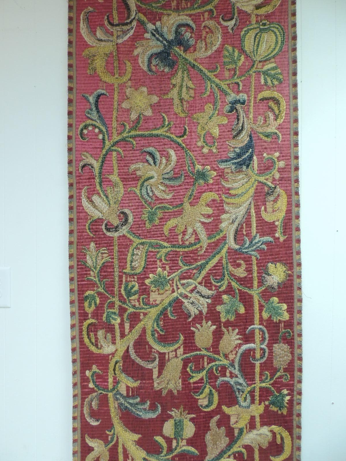 silk floss embroidery
