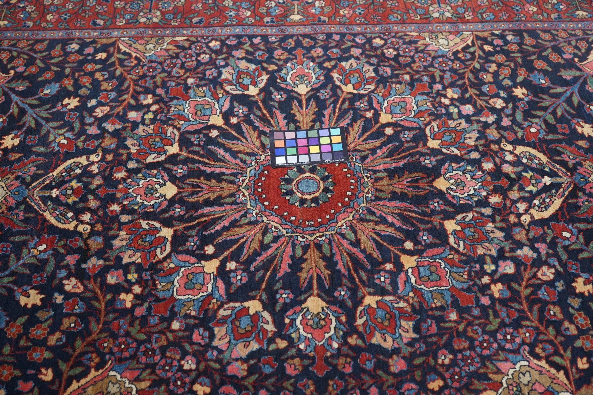 Antique Red Bidjar, Hand Knotted Rug 4'6'' x 6'8'' For Sale 2