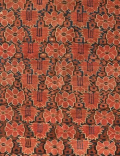 Antique Red Caucasian Bashir Rug, circa 1880s 1900s