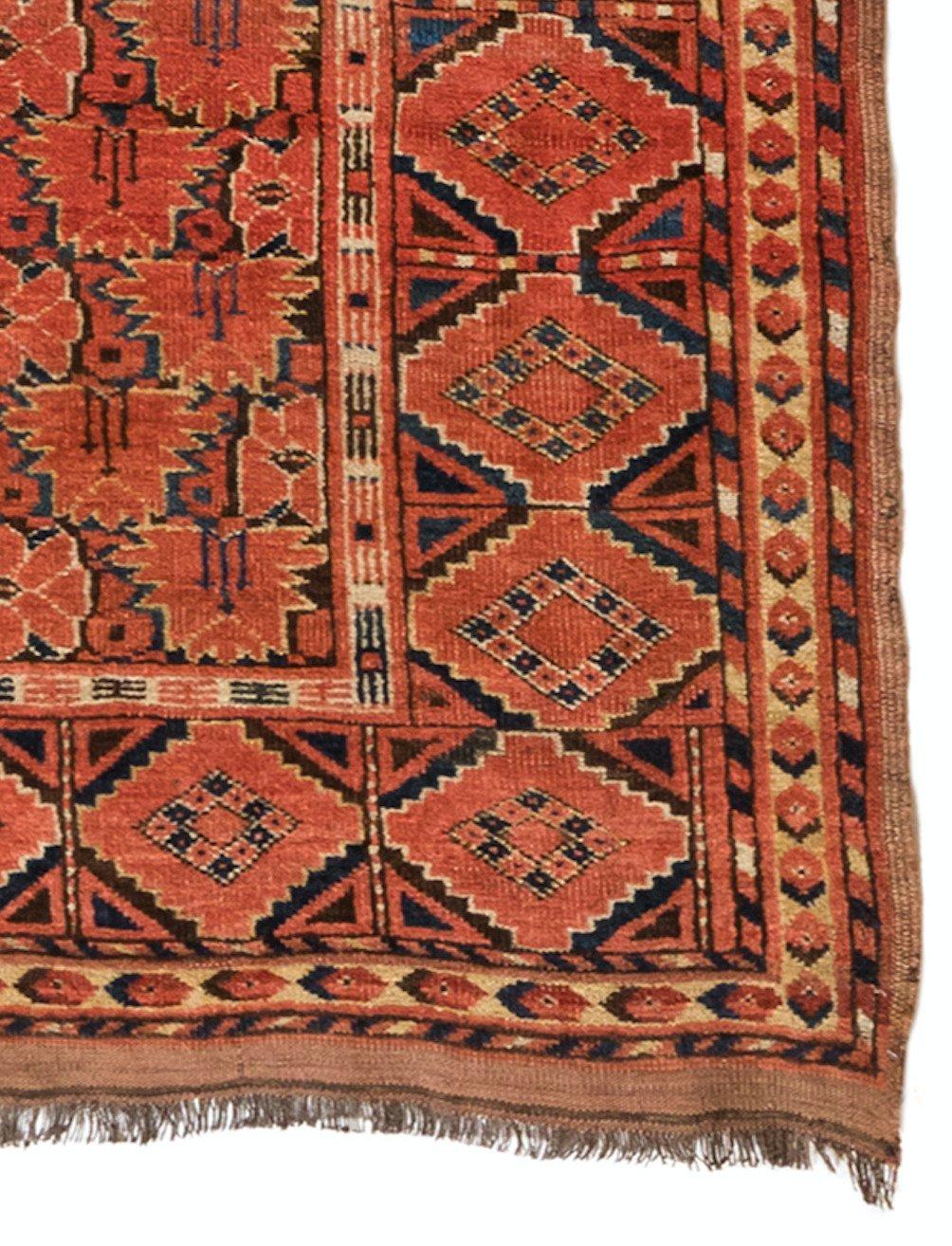 Afghano Antico tappeto Bashir rosso caucasico, circa 1880-1900 in vendita