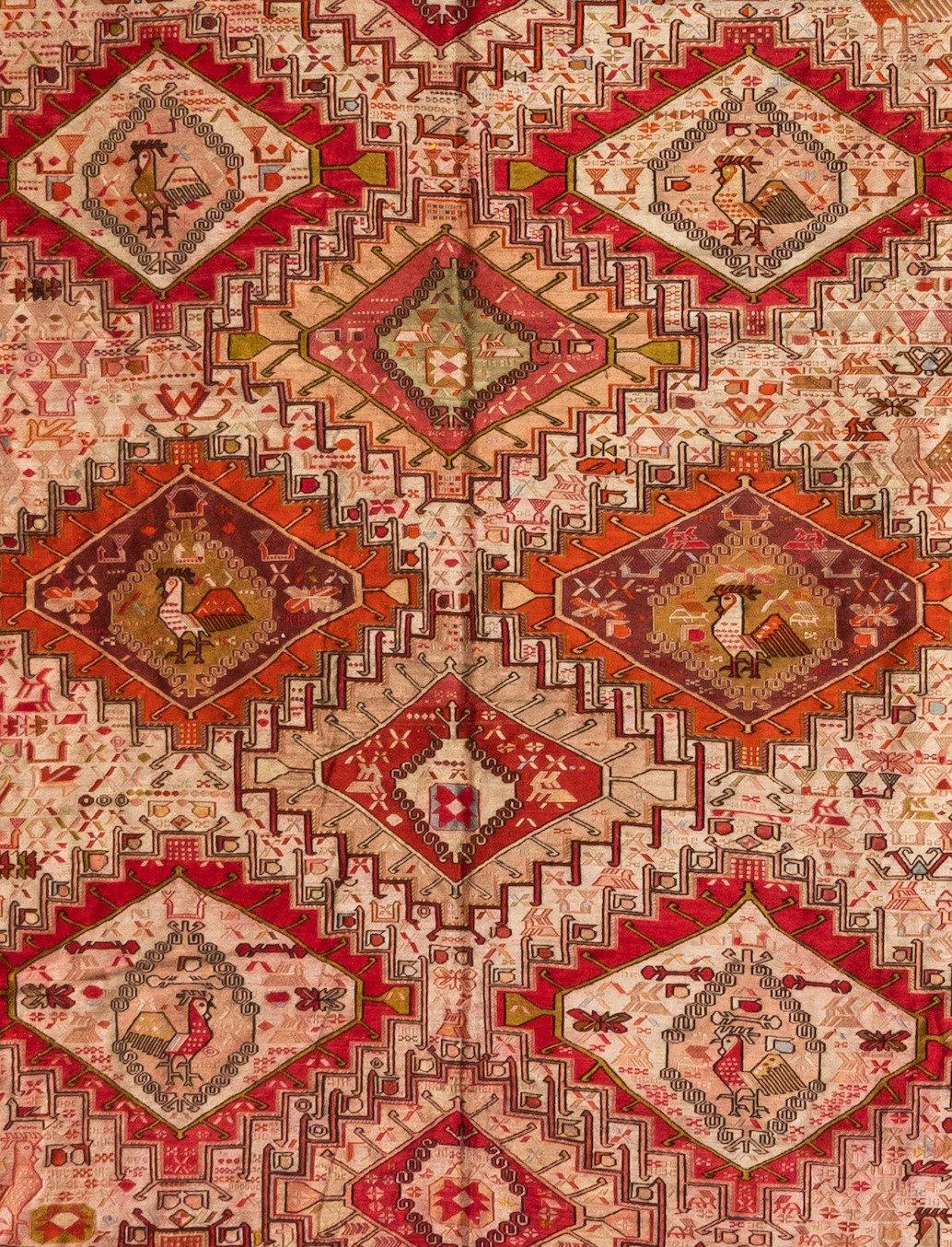 red rose rug