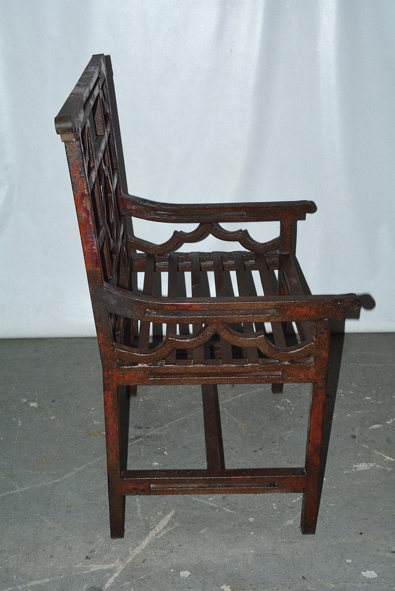 china jiuzhi red paint iron chair frame