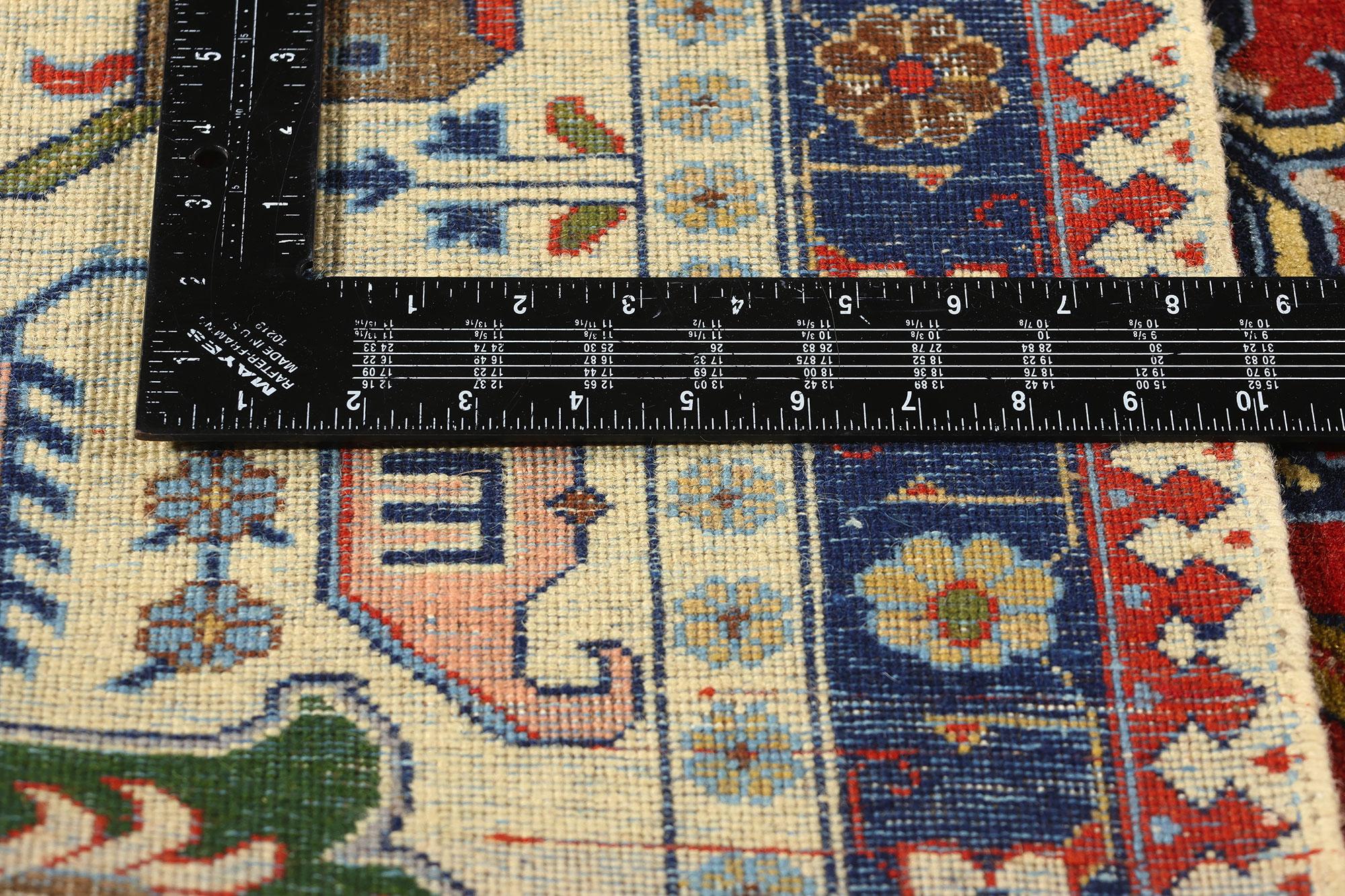 Antiker roter geometrischer botanischer persischer Täbris-Teppich in Rot im Zustand „Gut“ im Angebot in Dallas, TX