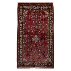 Antique Red Hamadan Mat