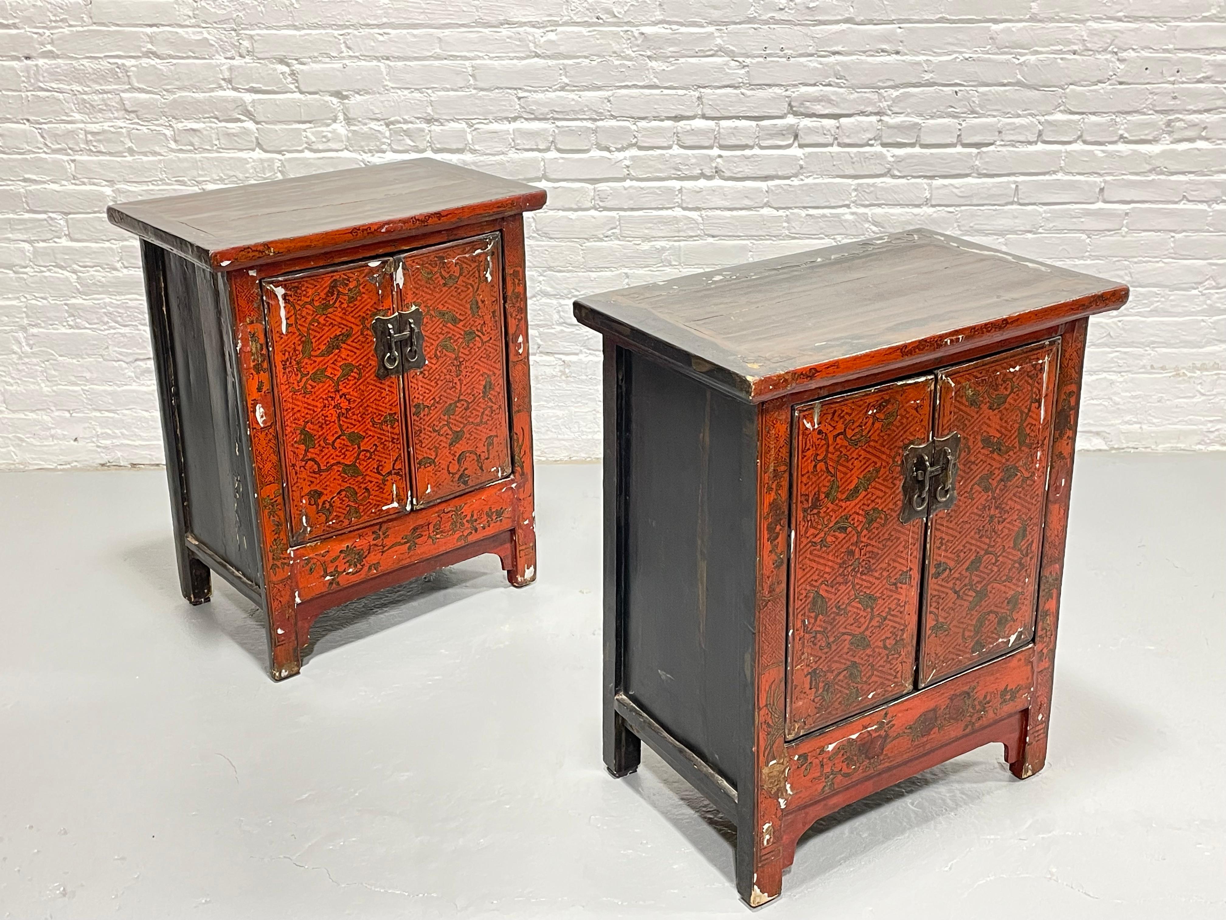 Mid-20th Century Antique Red Lacquer Chinese 