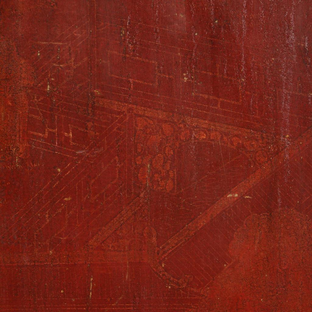Antiker rot lackierter Schrankschrankschrank aus Shanxi, China im Angebot 2