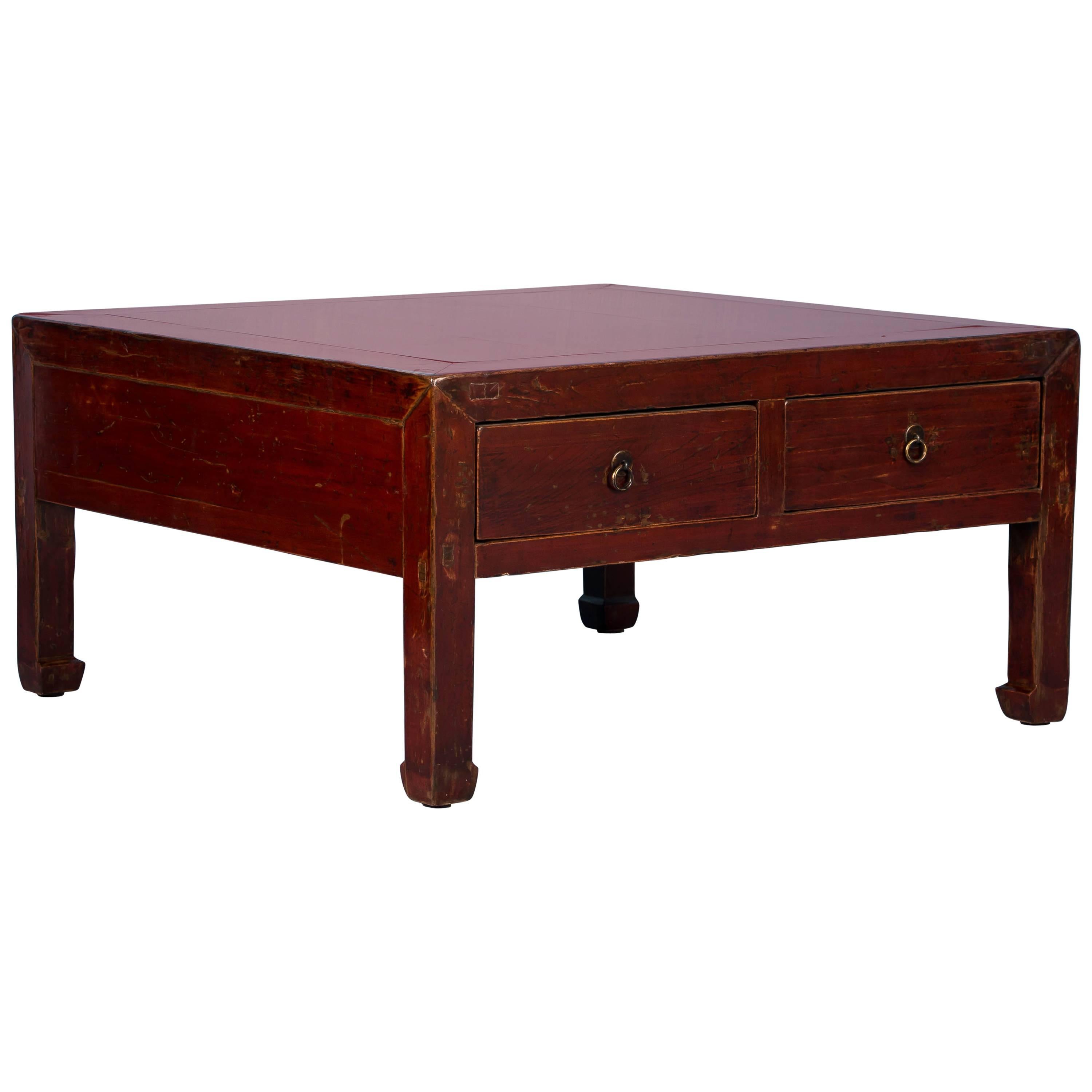 Antique Red Lacquered Chinese Coffee Table at 1stDibs antique chinese coffee table