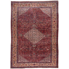 Antique Red Mahal Rug