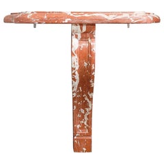 Antique Red Marble Console Table