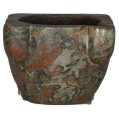 Used Red Marble Vessel