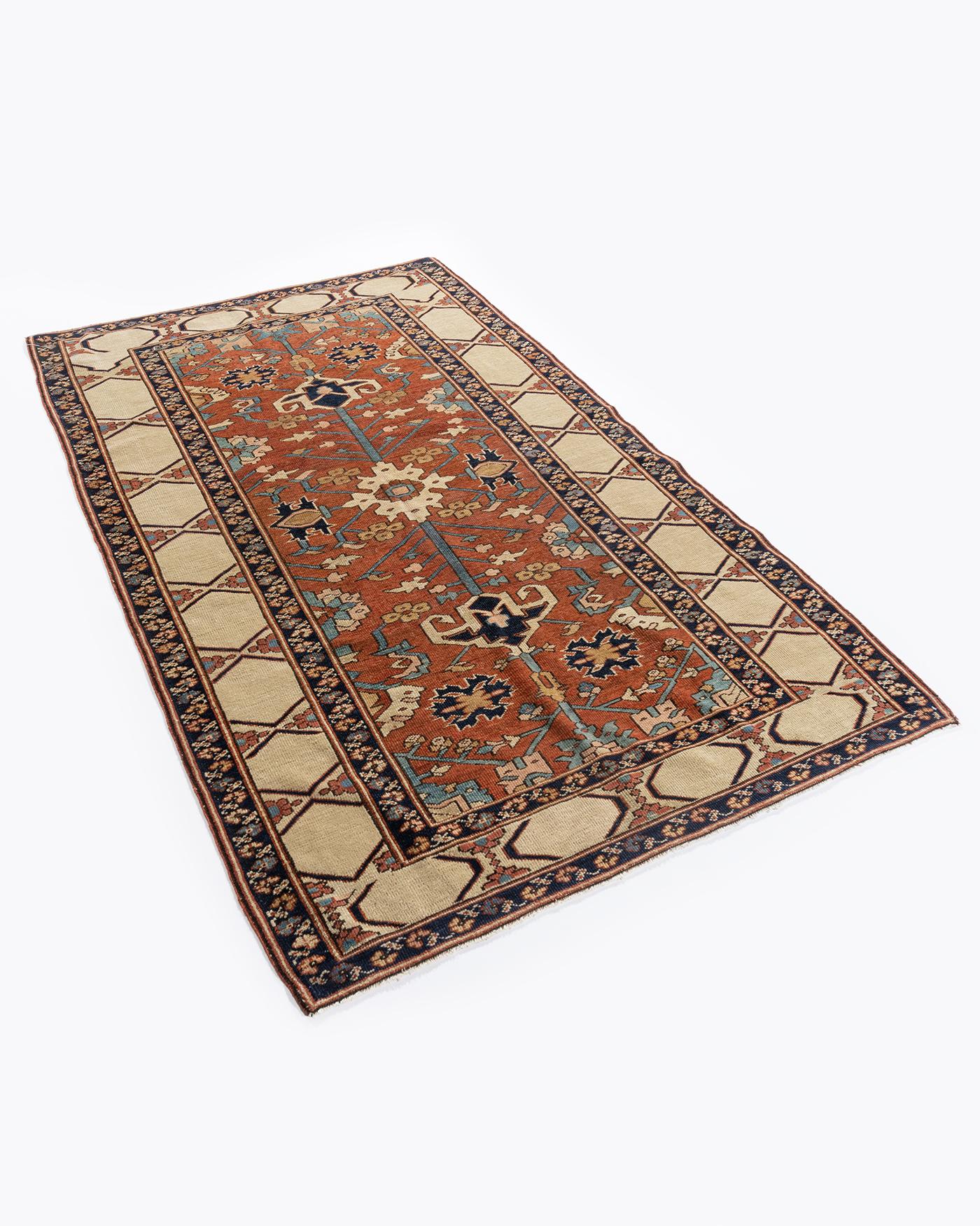 Tappeto persiano Bakshaish rosso antico 4'8 x 7'4 in vendita 6