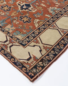 Antique Persian Bakshaish Rug, Hand-Woven Wool, 4'8" x 7'4", 1890