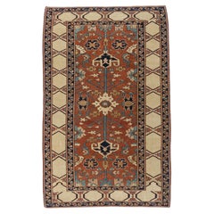 Antique Red Persian Bakshaish Rug 4'8 x 7'4