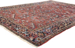 1920's Persian Dragon Heriz Carpet with Modern Style