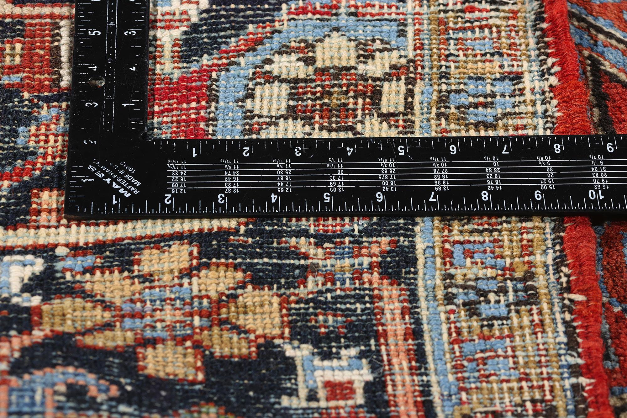 20th Century 1920's Persian Dragon Heriz Carpet with Modern Style For Sale