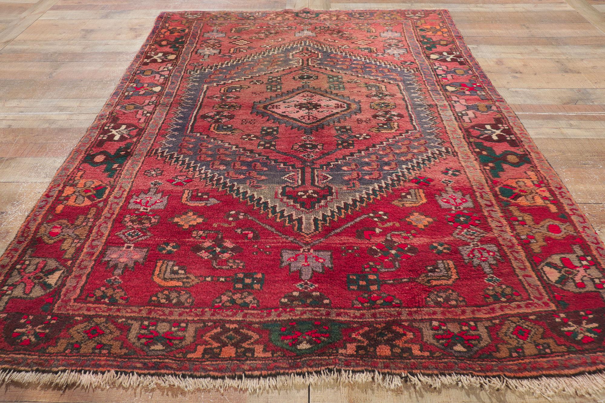 Antique Red Persian Hamadan Tribal Rug  For Sale 2