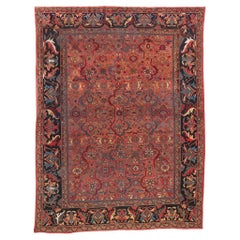 Tapis persan Mahal rouge antique, 08'10 x 11'08