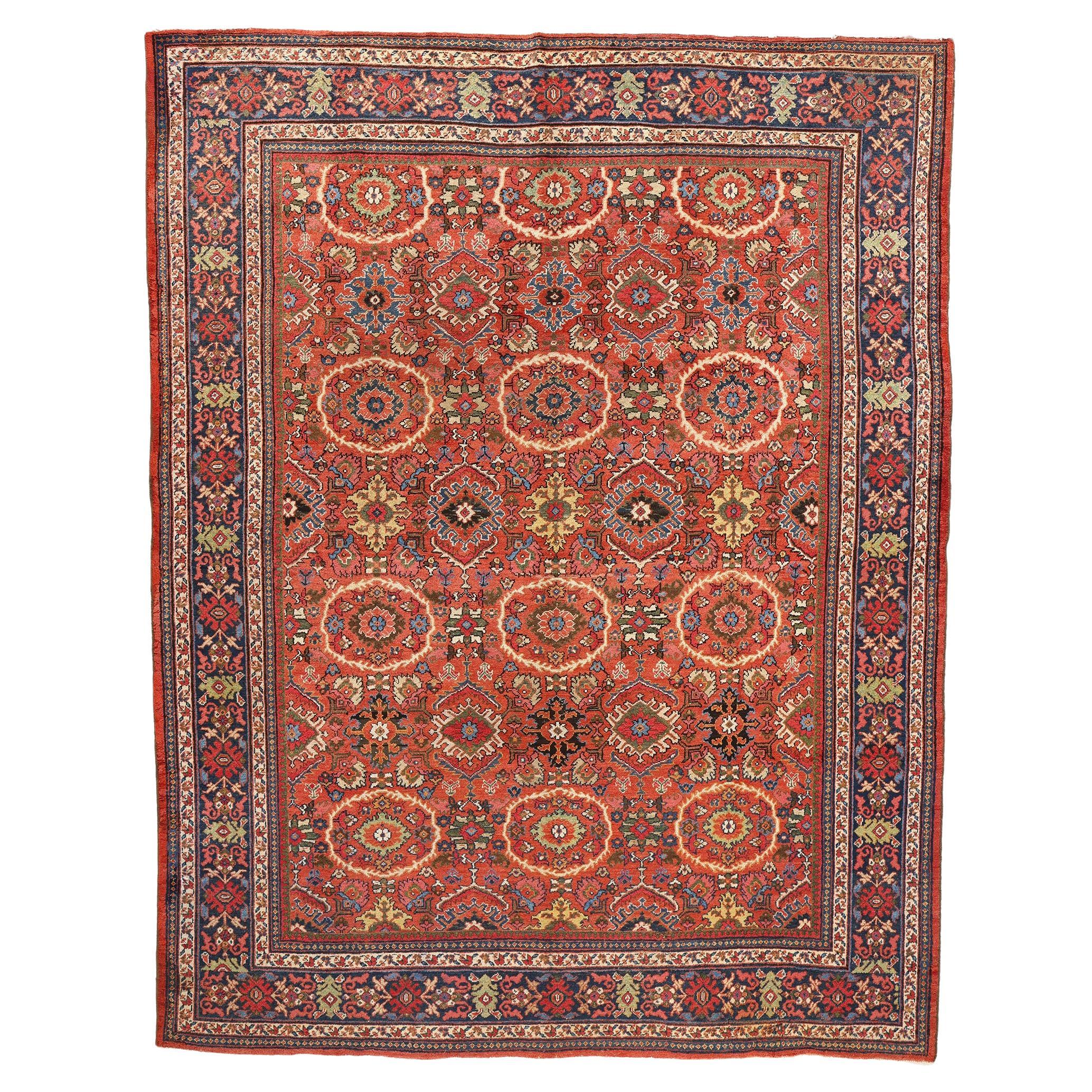 Tapis persan Mahal rouge antique, 10'09 x 13'11