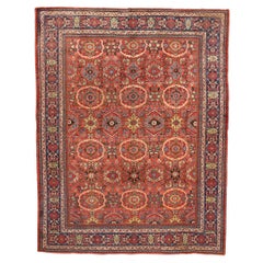 Tapis persan Mahal rouge antique, 10'09 x 13'11