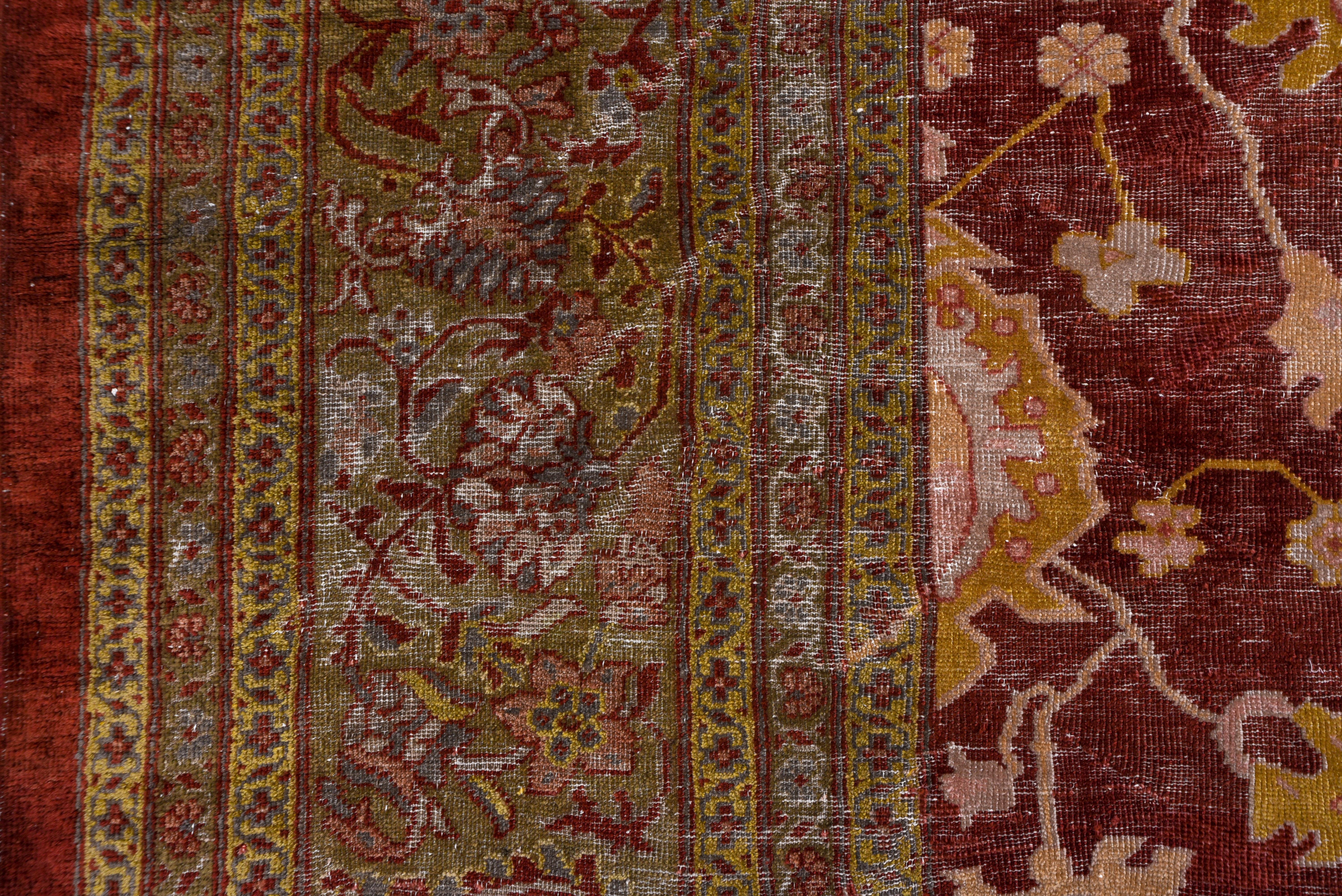 Early 20th Century Antique Red Persian Sultanabad Mansion Carpet, circa 1910s For Sale