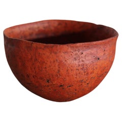 Antike rote Töpferei  /1868-1920/Schale/Vase aus Japan