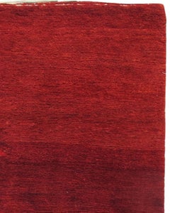 Antique Red Tibetan Rug, Late 19th Century