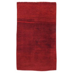 Antique Red Tibetan Rug, Late 19th Century