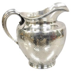Antique Reed & Barton 5470 1/2 Arts & Crafts Silver Plated Water Pitcher