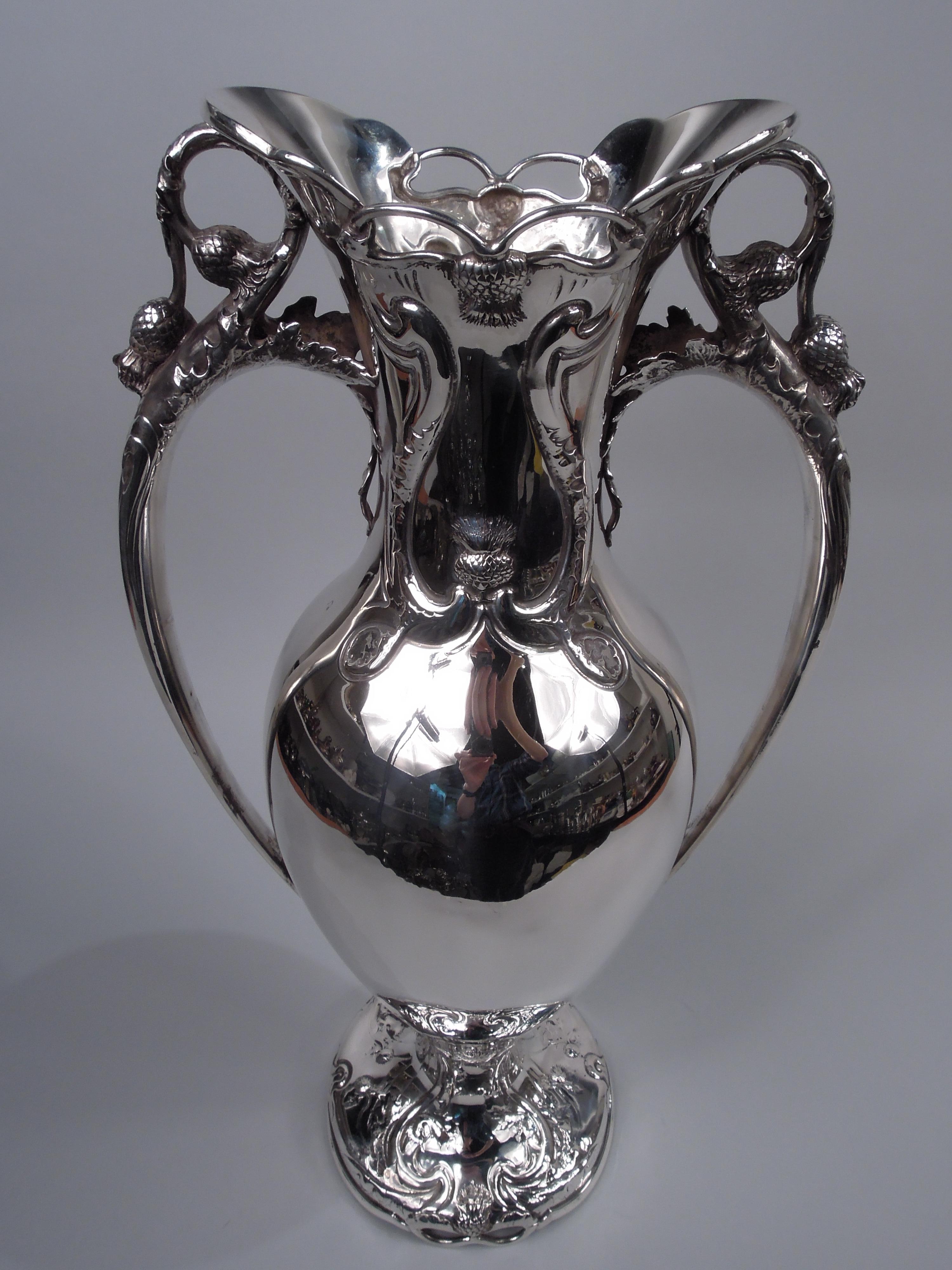 Antique Reed and Barton American Sterling Silver Acorn Amphora Urn Vase ...