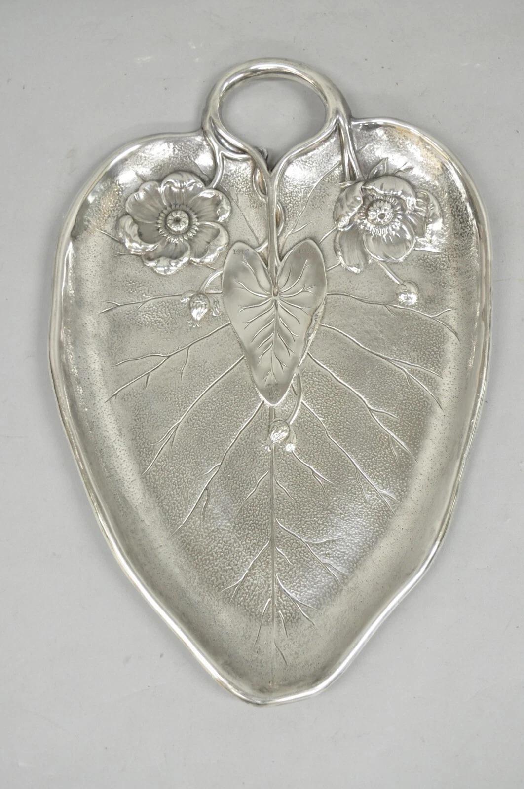 Antique Reed & Barton Art Nouveau Deco Lily Pad Leaf 20