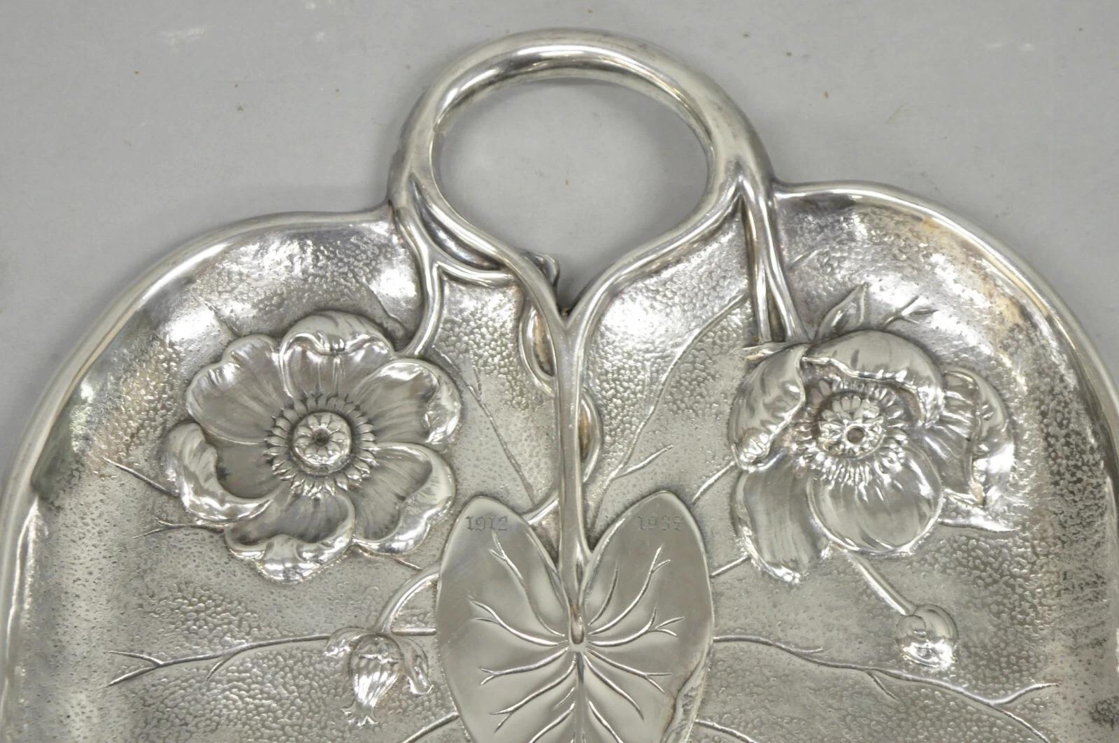 Unknown Antique Reed & Barton Art Nouveau Deco Lily Pad Leaf 20