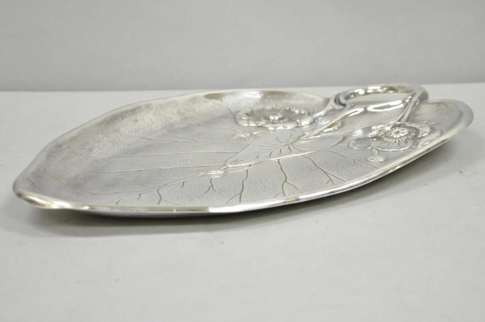 Antique Reed & Barton Art Nouveau Deco Lily Pad Leaf 20