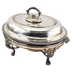 Antique Reed & Barton Silver Plated Covered Warm Food Server or Chafing Dish