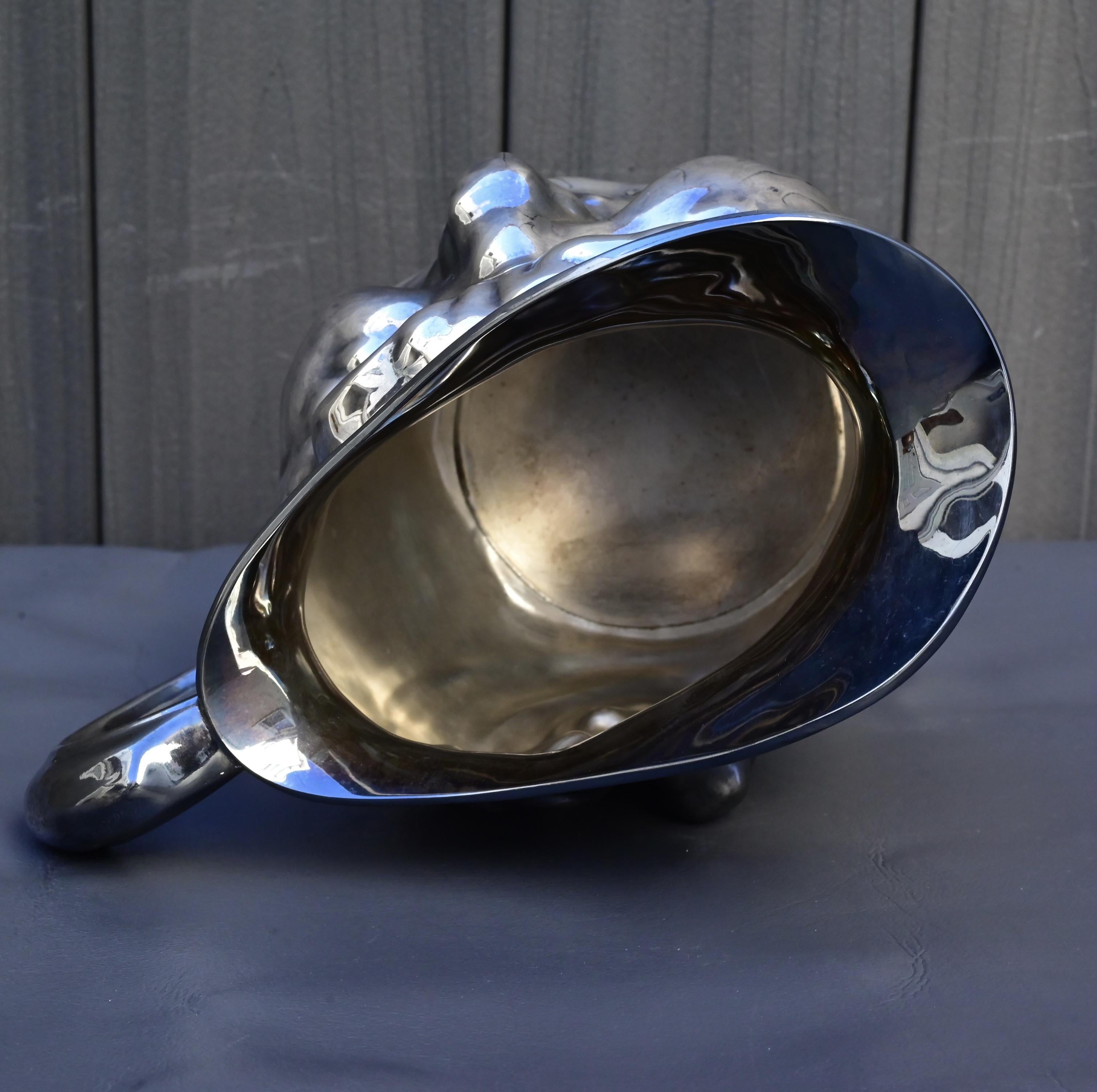 Antique Reed & Barton Silver-Plated “Jolly Face” Pitcher Jug Sunny Jim For Sale 3