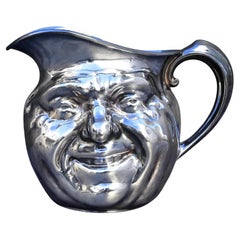 Antique Reed & Barton Silver-Plated “Jolly Face” Pitcher Jug Sunny Jim Antique Reed & Barton Silver-Plated “Jolly Face” Pitcher Jug Sunny Jim