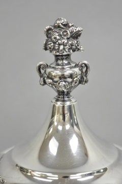 Antique Reed & Barton Silver Plated Snow Scenes Large Coffee Pot Water Pitcher