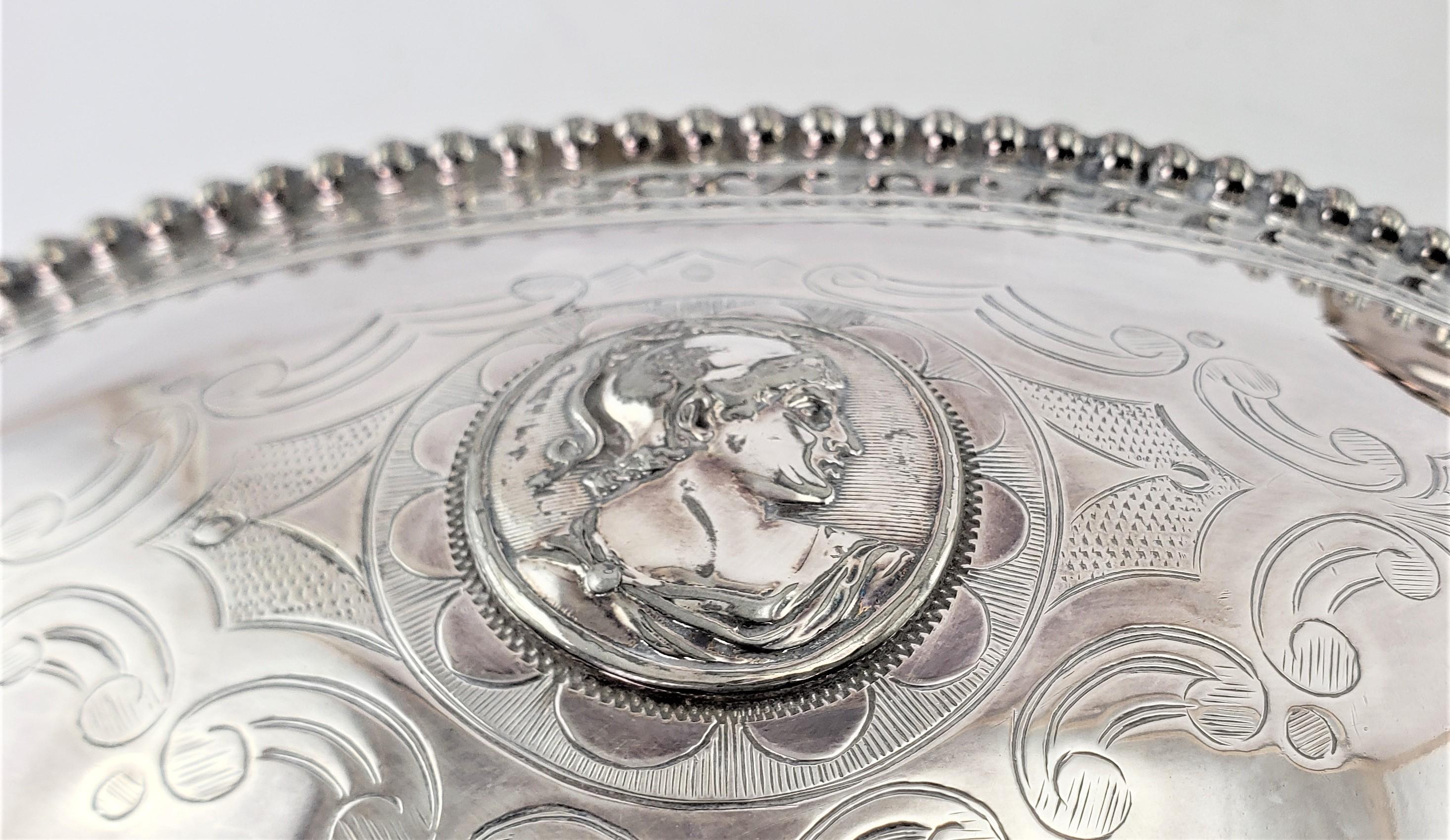 Antique Reed & Barton Silver Plated Tureen with Lion Head Mounts & Medallions For Sale 3